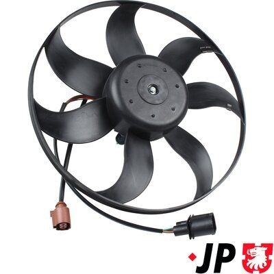 Wentylator elektryczny układu chłodzenia, kompletny (silnik+wirnik) lewy JP Group 1199106200 cena, od 103,85 USD